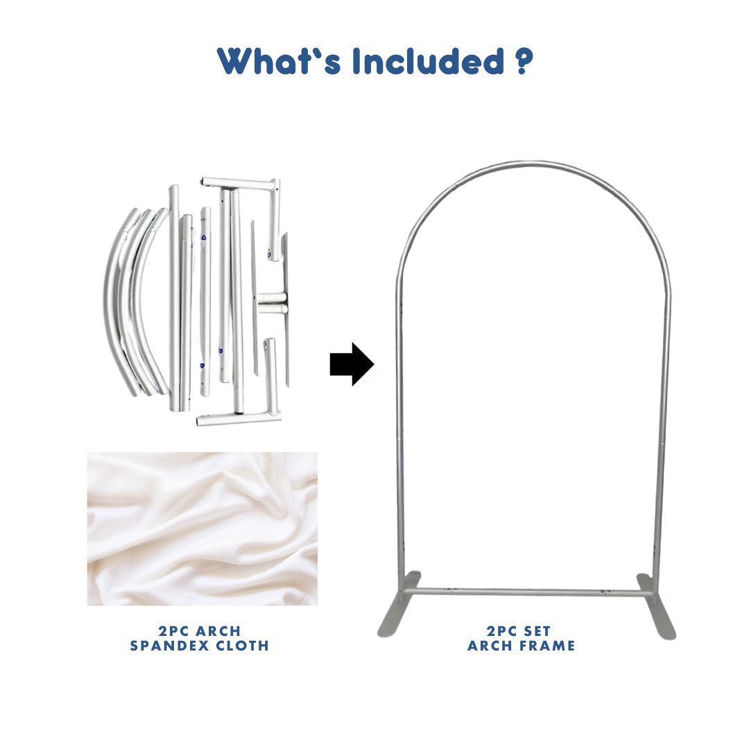 4 Days Rental Arch Fabric Backdrop Set B