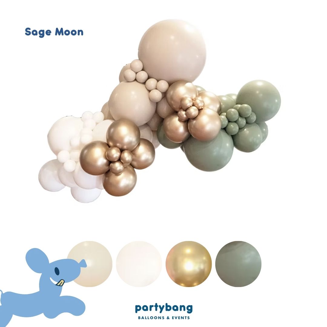 Grab & Go 2-meter Balloon Garland (Sage Moon)
