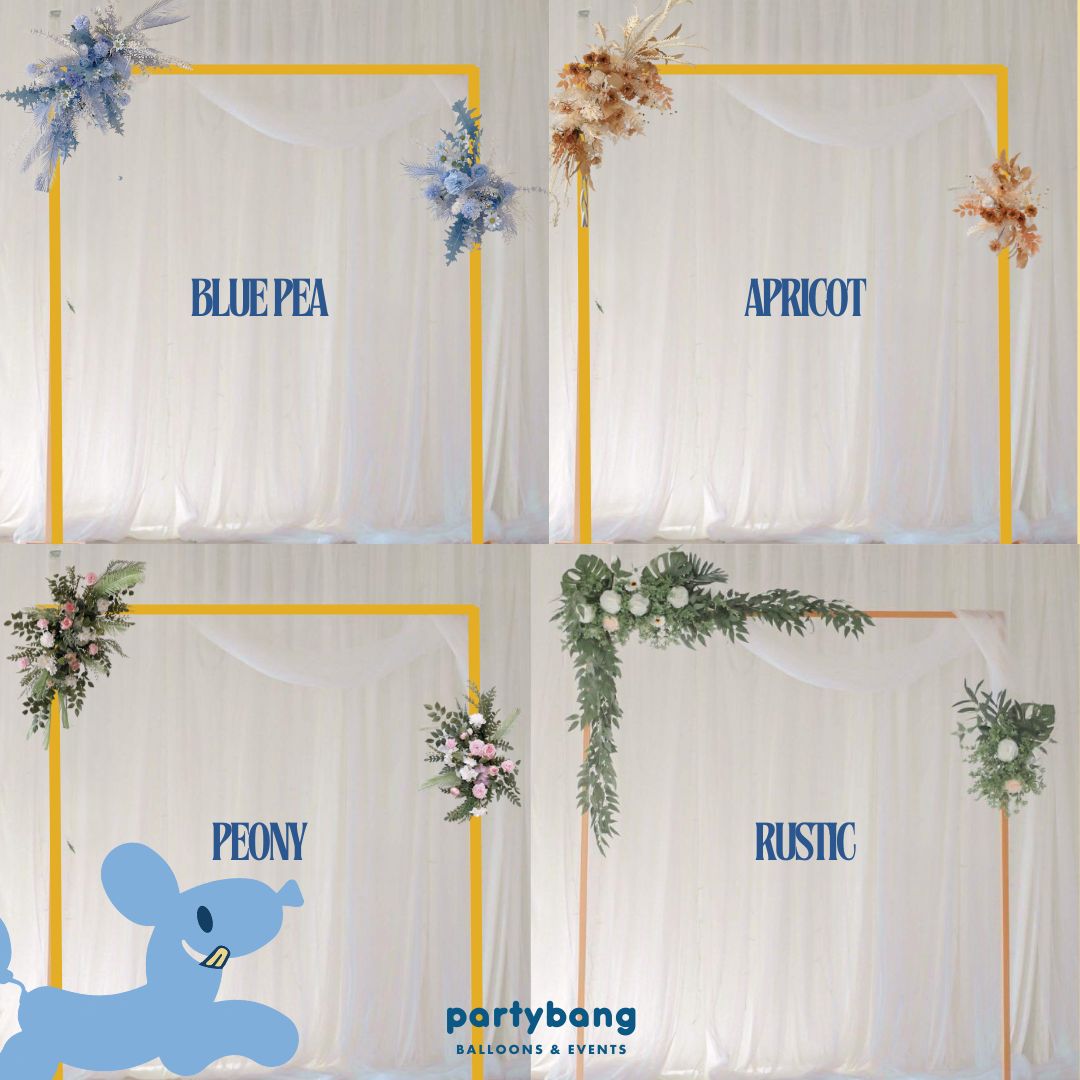 4 Days Rental Backdrop Double Layer Tutu Curtain Set D