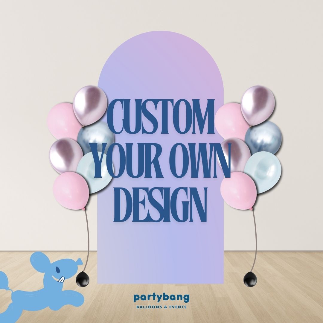 Custom your design DIY Theme Foam Backdrop with Helium Balloons
