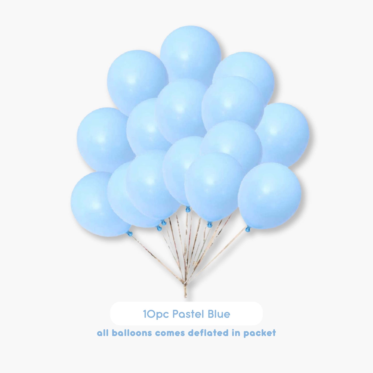 Pastel Blue Latex Balloons