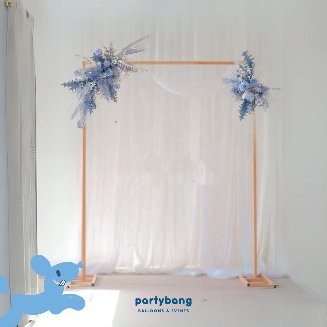 4 Days Rental Backdrop Double Layer Tutu Curtain Set D