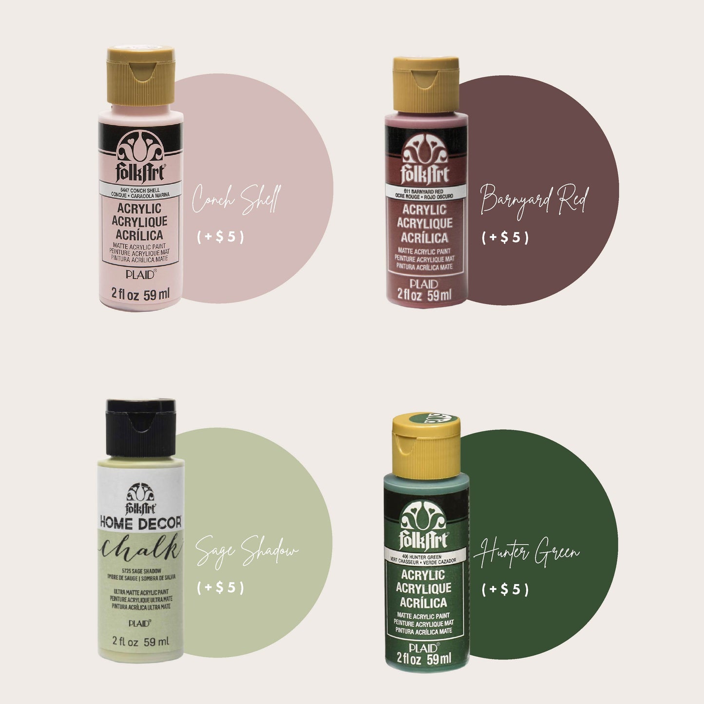 3mm Thick Customised Clear Brush Paint Acrylic Board Set B