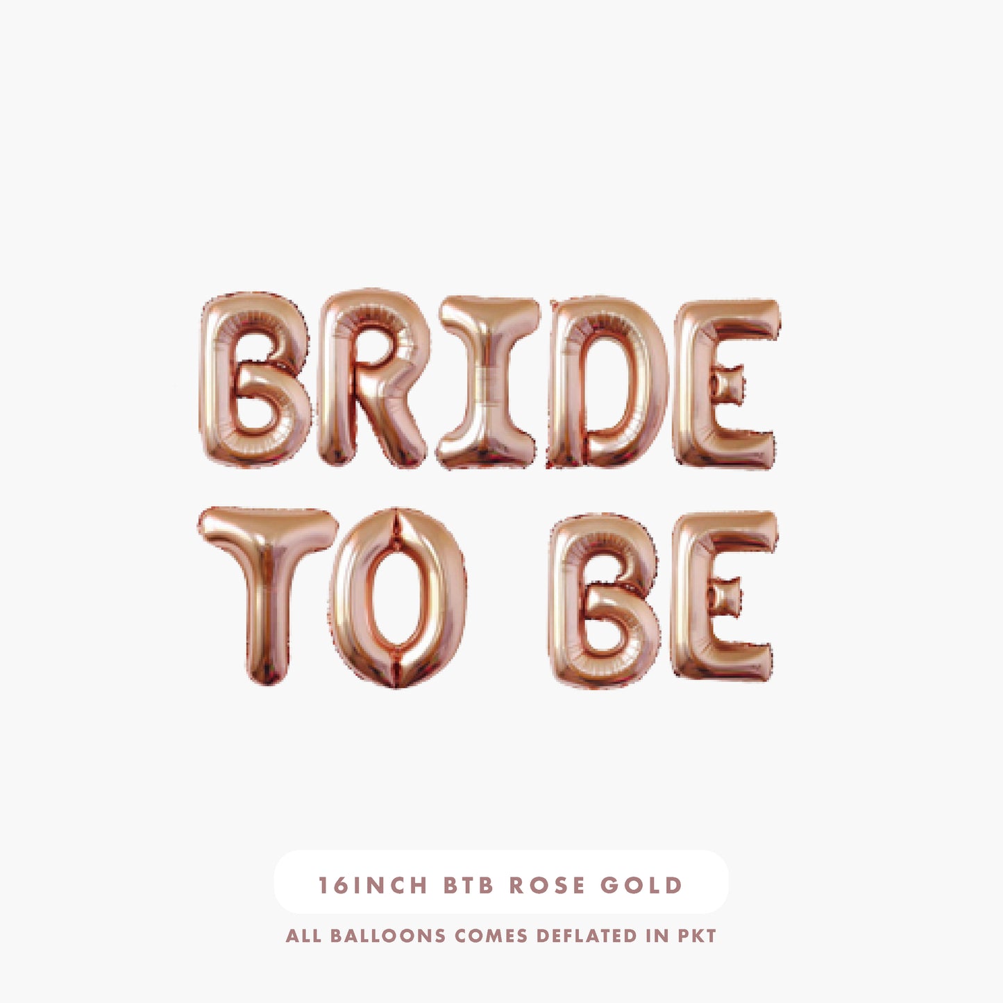 16inch Bride to be Foil Balloons (Rose Gold)