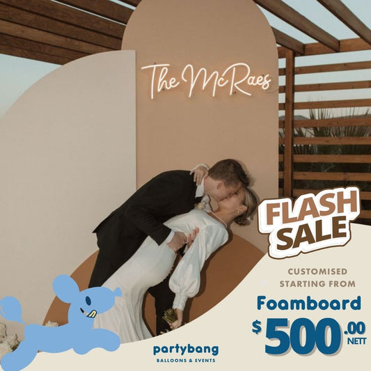 [Enquiry Form] Wedding Foamboard Arch Backdrop Setup