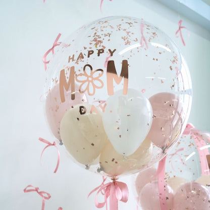 [Helium Inflated] Mother's Day T-Balloon Bubble Mom