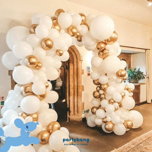 Entrance Organic Balloon Arch [Mix 2m (H) x 2.5m (W)]