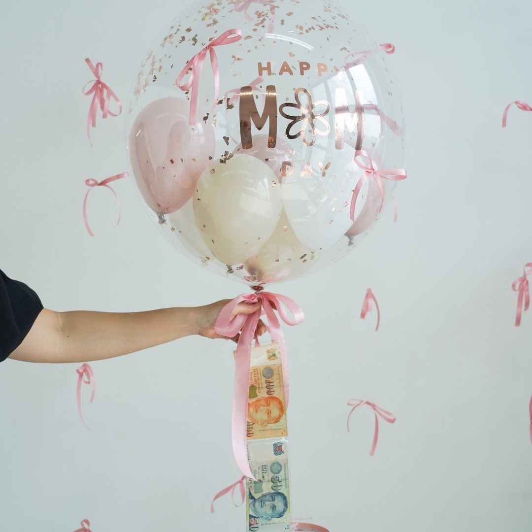 [Helium Inflated] Mother's Day T-Balloon Money Fly Gift