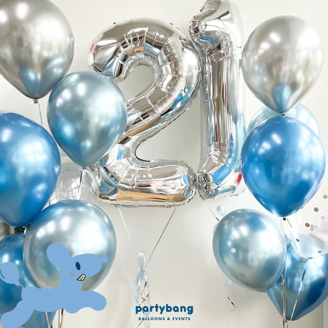 [Helium Inflated] 40" Number Jumbo Birthday Balloons (14pcs)
