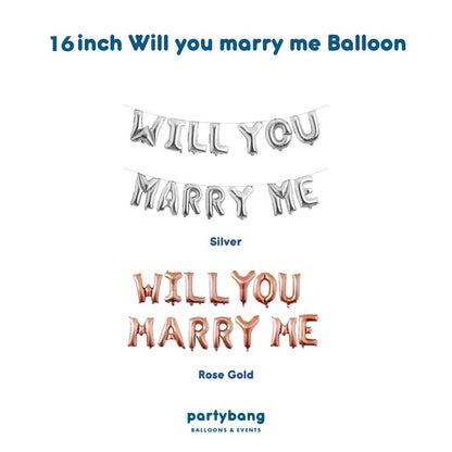 [Helium Inflated] Proposal Balloons Hotel Room Staycation Package D