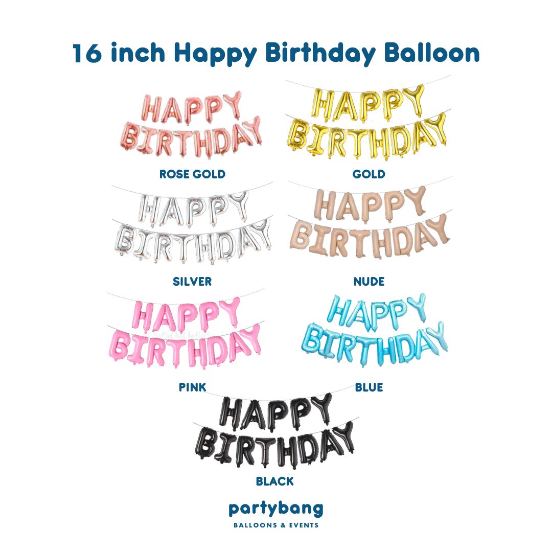 [Helium Inflated] Birthday Balloons Hotel Room Staycation Package B