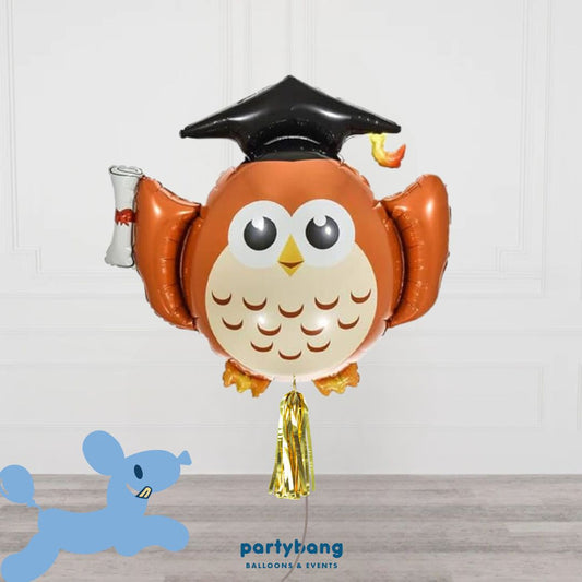 [Helium Inflated] Graduation Balloons Owl Set A (1pc)