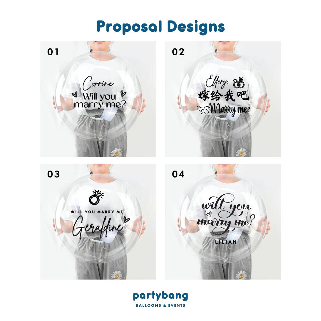 [Helium Inflated] Proposal Balloons Hotel Room Staycation Package D