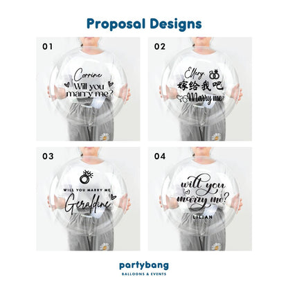 [Helium Inflated] Proposal Balloons Hotel Room Staycation Package D