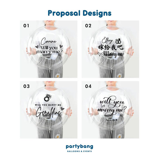 [Helium Inflated] Proposal Balloons Hotel Room Staycation Package B