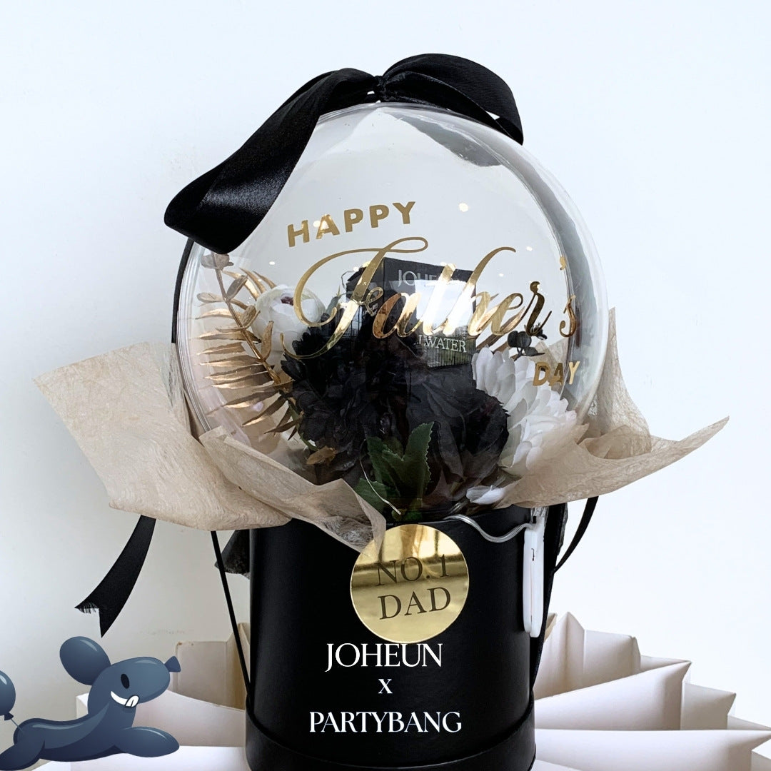 [JOHEUN x PARTYBANG] Father's Day Perfume & Faux Flower Round Dome Surprise Gift Box