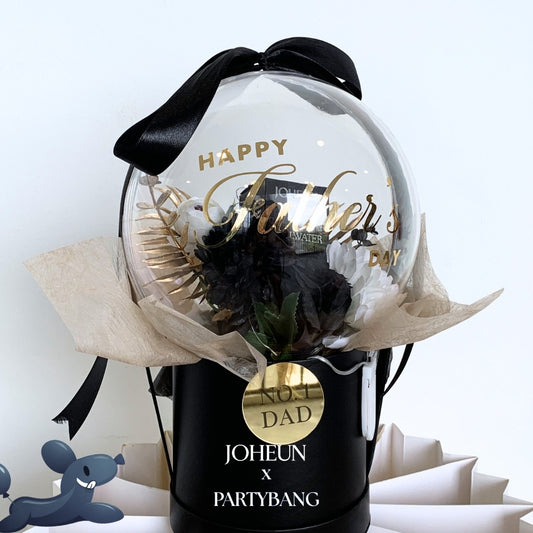 [JOHEUN x PARTYBANG] Father's Day Perfume & Faux Flower Round Dome Surprise Gift Box