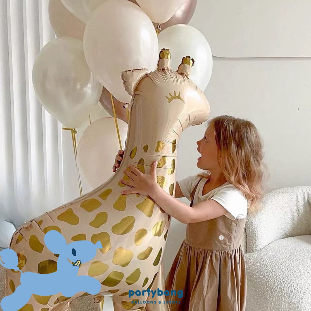 [Helium Inflated] Birthday Balloons Giraffe Kids Party_Shop By Picture (11pcs)