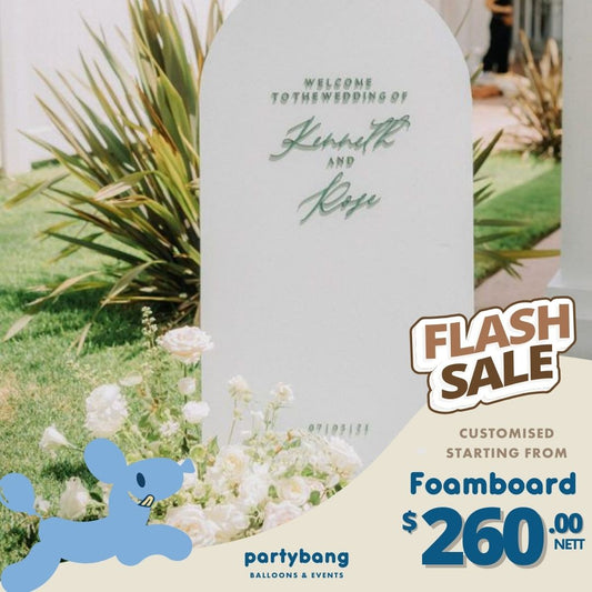 [Enquiry Form] Wedding Foamboard Arch Backdrop Setup