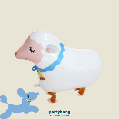[Helium Inflated] Sheep Walking Pet Animals Foil Balloon Kids Toy Balloon Children Gift
