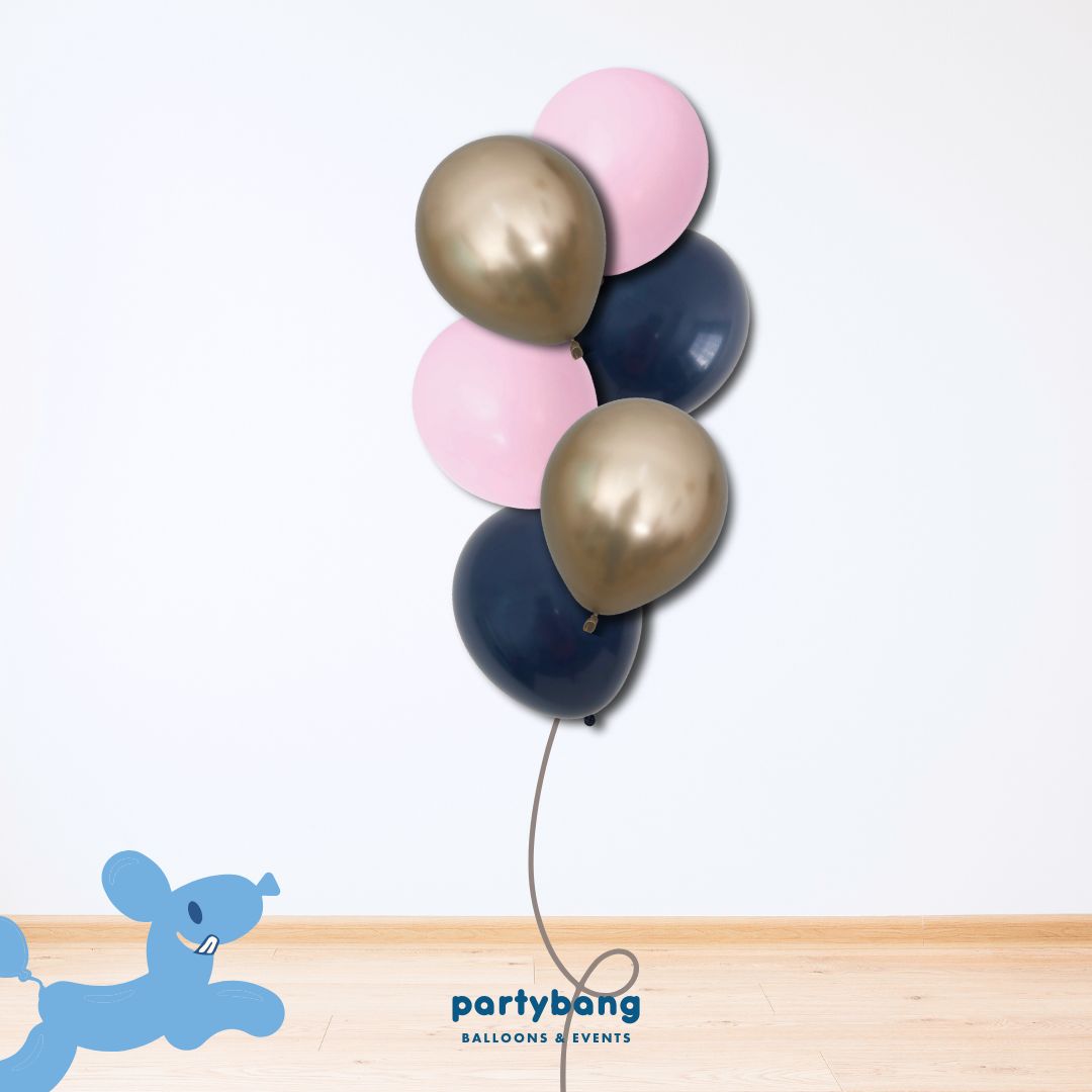 [Helium Inflated] 12" Latex Balloon Clusters Starry Night