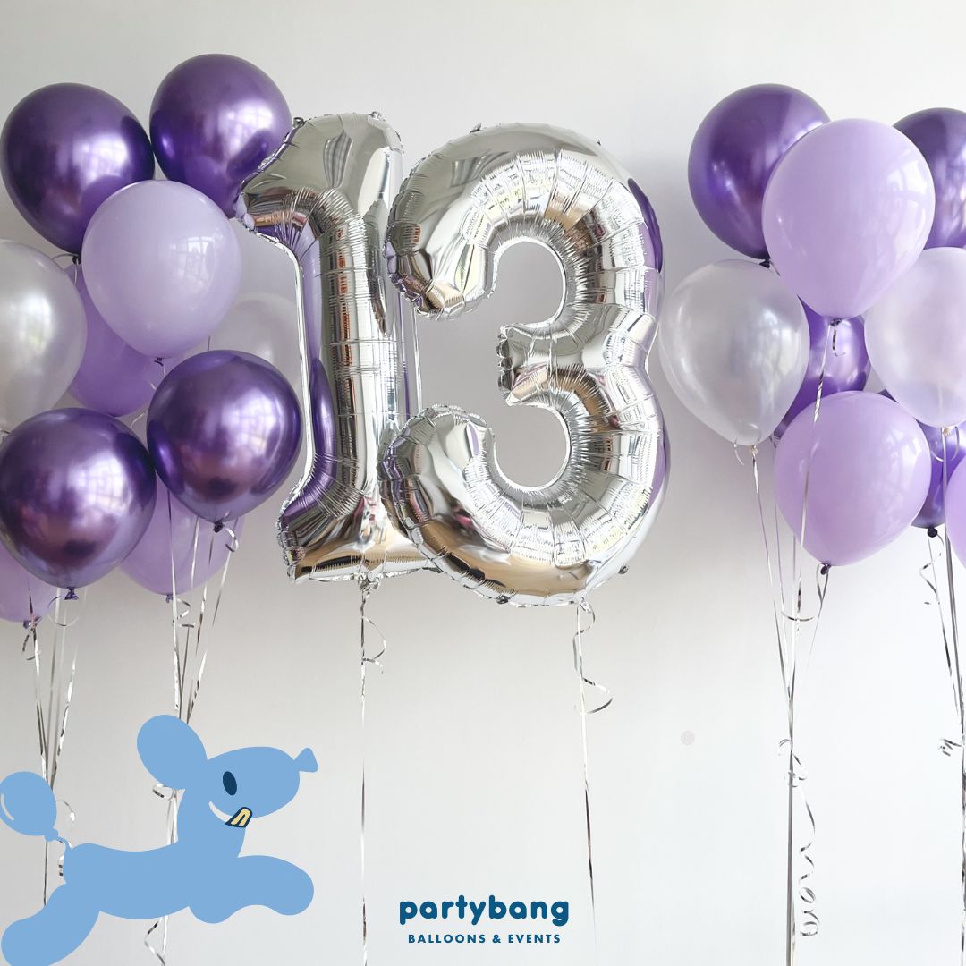 [Helium Inflated] 40" Number Jumbo Birthday Balloons (26pcs)