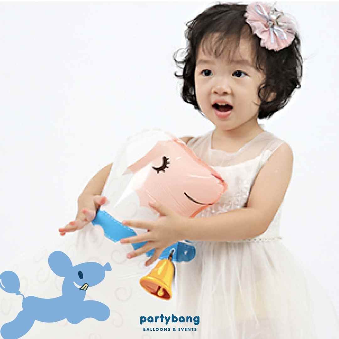[Helium Inflated] Cow Walking Pet Animals Foil Balloon Kids Toy Balloon Children Gift