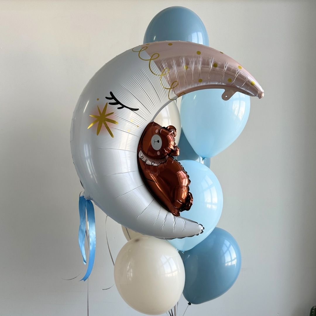 [Helium Inflated] Baby Shower Full Month 100 Days (9pcs)