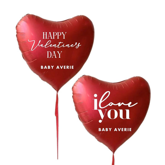 🎀 [Helium Inflated] Jumbo 32inch Custom Love Red Heart Balloon (1pc)
