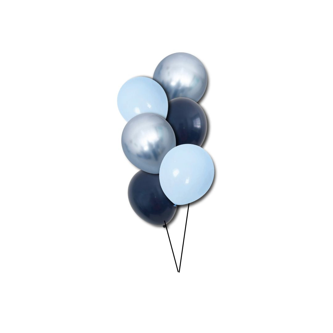 [Helium Inflated] Build My Balloons 12" Balloon Bouquet (6pcs)