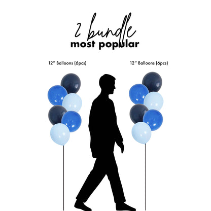 [Helium Inflated] 12" Latex Balloon Clusters In Love