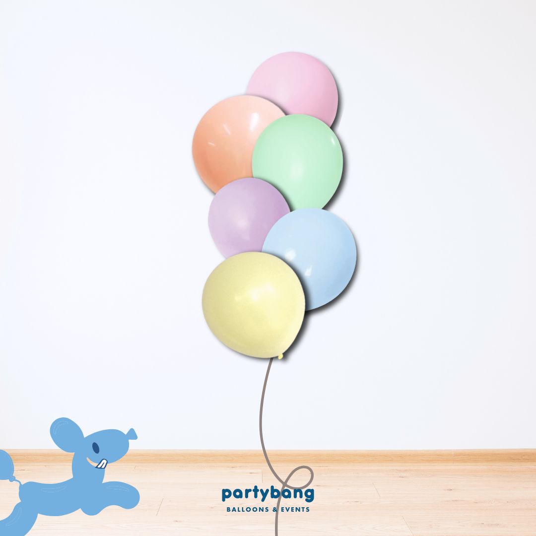 [Helium Inflated] 12" Latex Balloon Clusters Sugar Rush