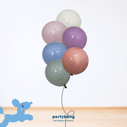 [Helium Inflated] 12" Latex Balloon Clusters Funday