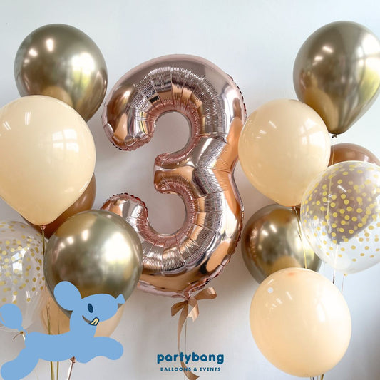 [Helium Inflated] 40" Number Jumbo Anniversary Balloons (13pcs)