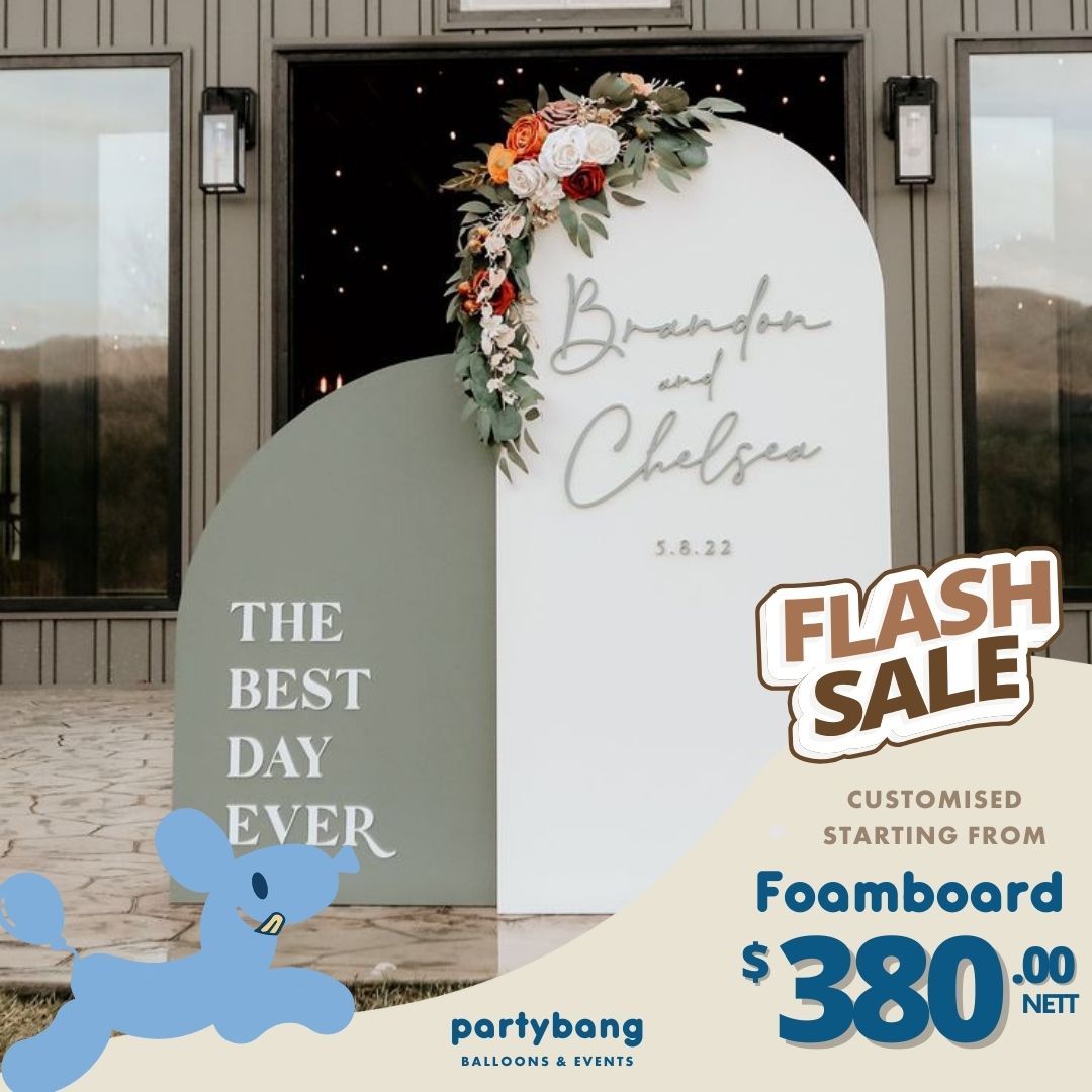 [Enquiry Form] Wedding Foamboard Arch Backdrop Setup