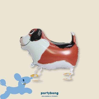 [Helium Inflated] Dog Walking Pet Animals Foil Balloon Kids Toy Balloon Children Gift