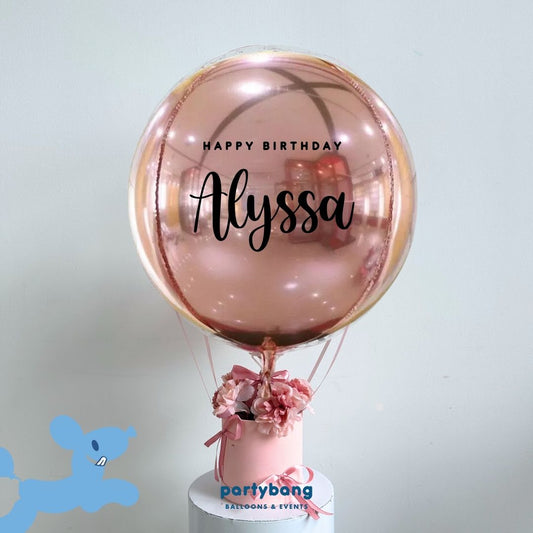 16inch Custom Orbz Flower Hot Air Balloon Flower Gift Box A