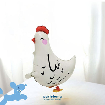 [Helium Inflated] Chicken Walking Pet Animals Foil Balloon Kids Toy Balloon Children Gift