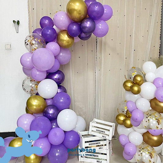 Free Standing Organic Balloon Garland Arch Set up [Deluxe]