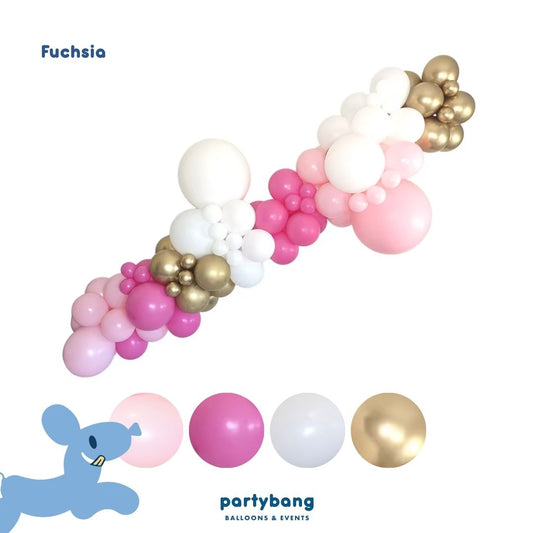 Grab & Go 2-meter Balloon Garland (Fuchsia)