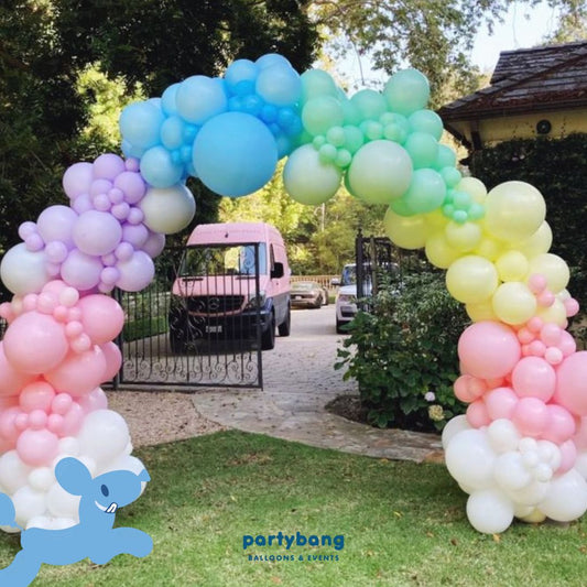Entrance Organic Balloon Arch [Cluster 2m (H) x 2.5m (W)]