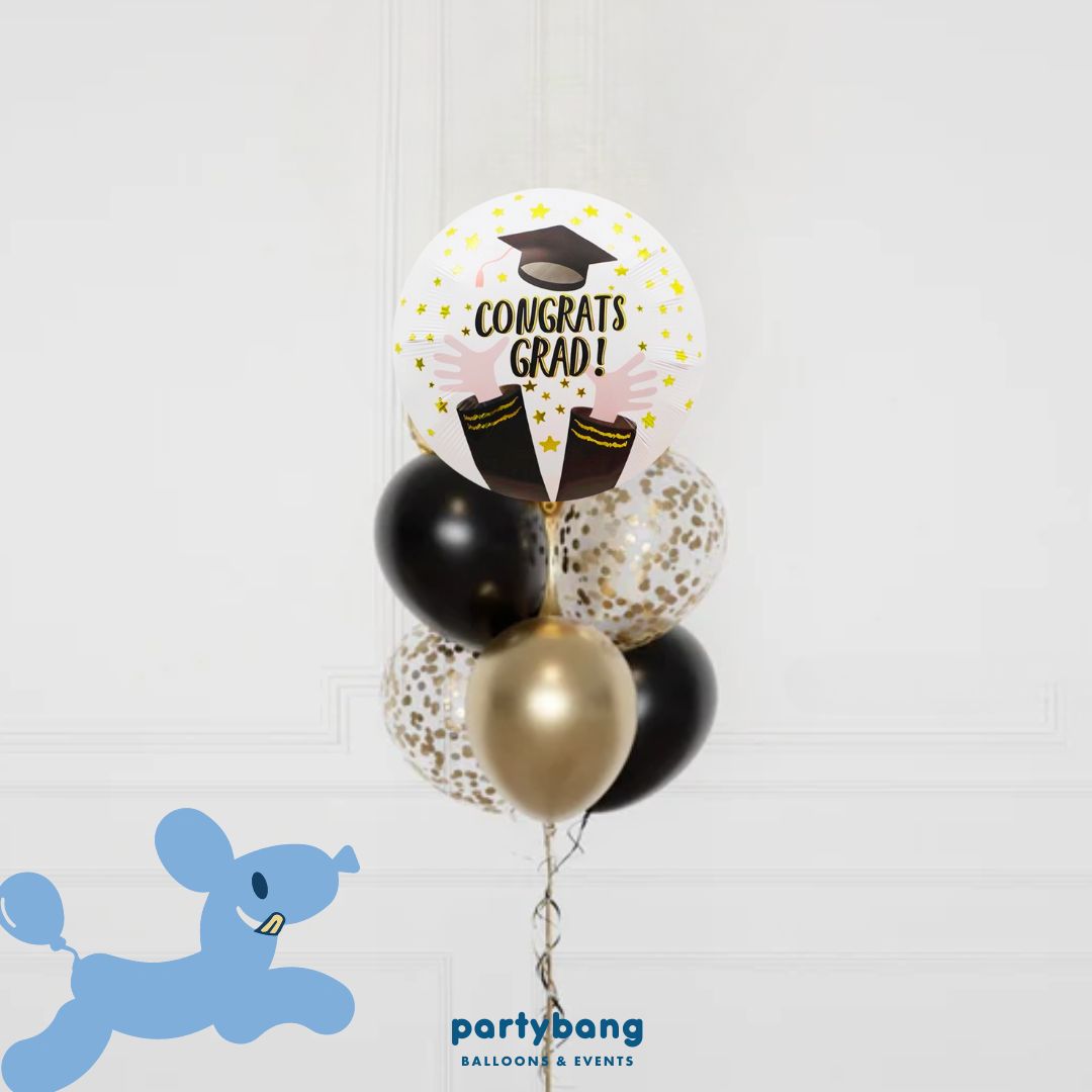 [Helium Inflated] Graduation Balloons Set B  (7pcs)