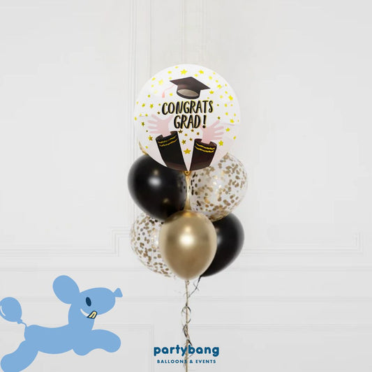 [Helium Inflated] Graduation Balloons Set B  (7pcs)