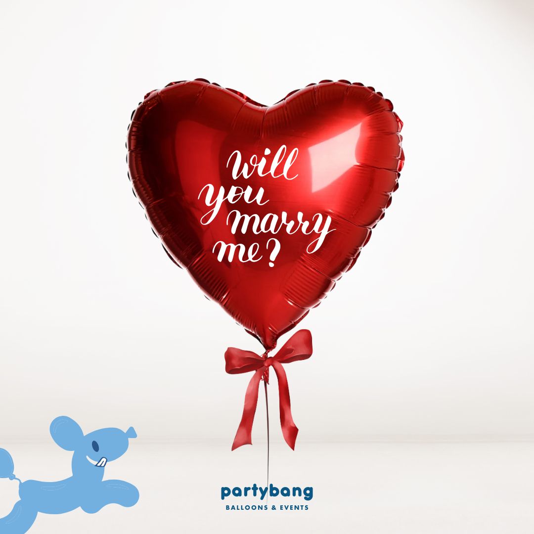 🎀 [Helium Inflated] Jumbo 32inch Custom Love Red Heart Balloon (1pc)