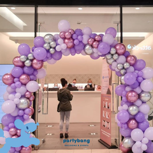 Entrance Organic Balloon Arch [Mix 2m (H) x 2.5m (W)]