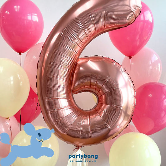 [Helium Inflated] 40" Number Jumbo Birthday Balloons (13pcs)