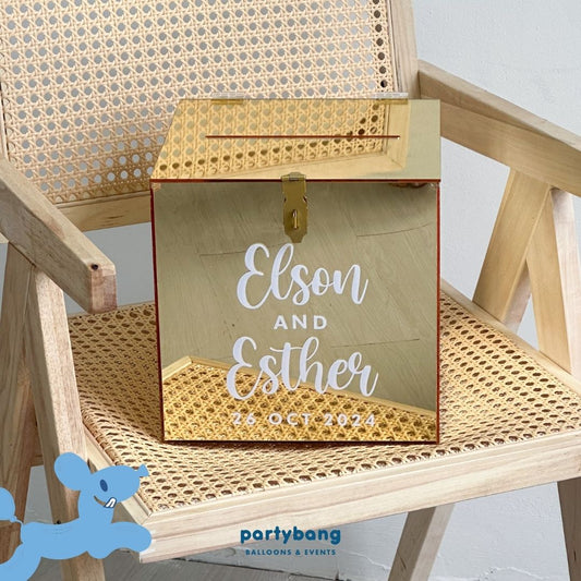 Gold Wishing Money Acrylic Angbao Box [4 Days Rental]