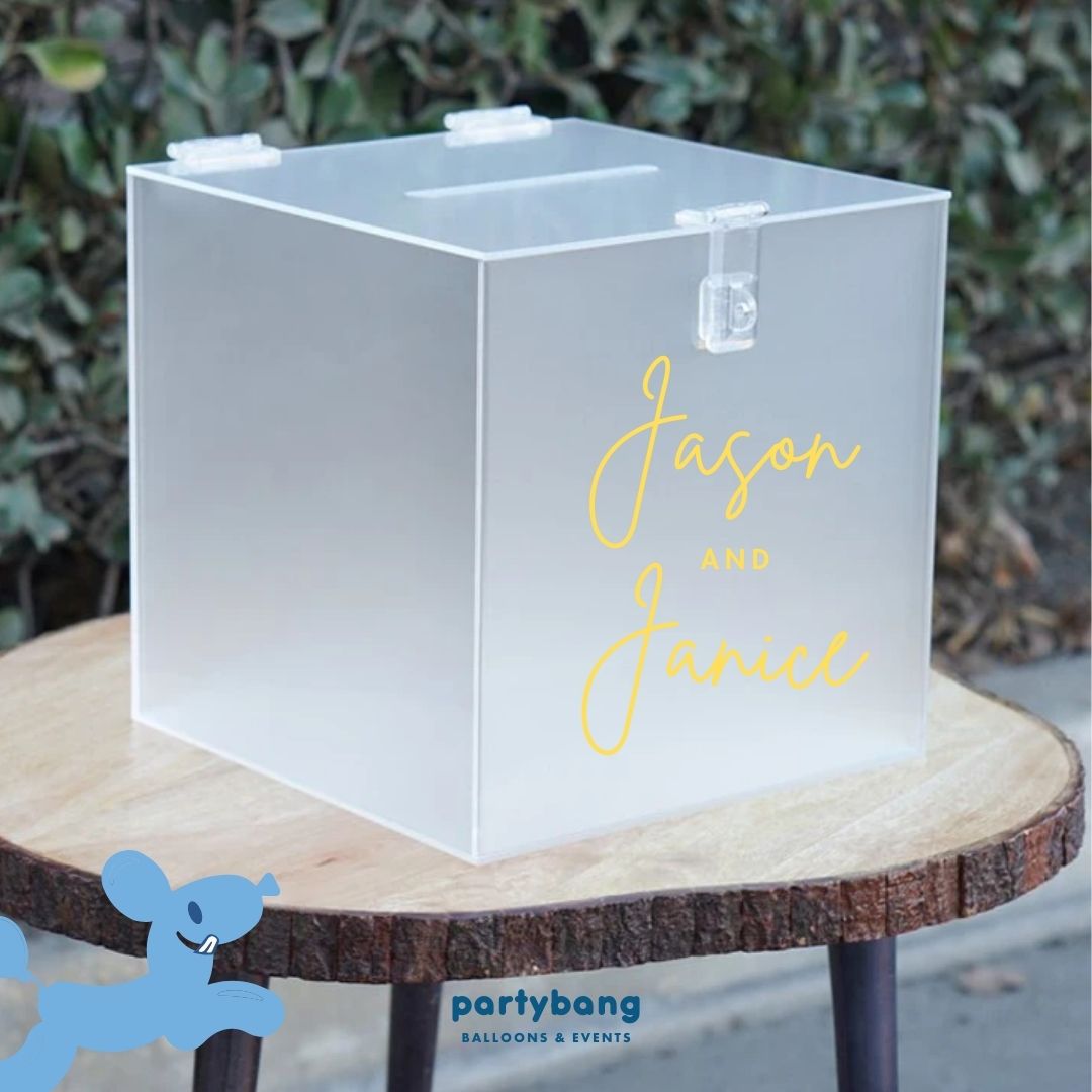 Frosted Wishing Money Acrylic Angbao Box [4 Days Rental]