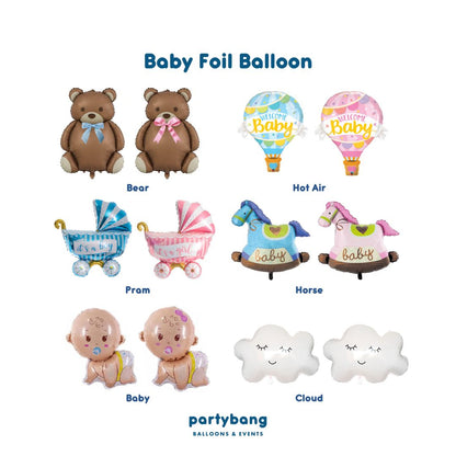 [Helium Inflated] 36” Jumbo Popping Gender Reveal Balloon (15pcs)