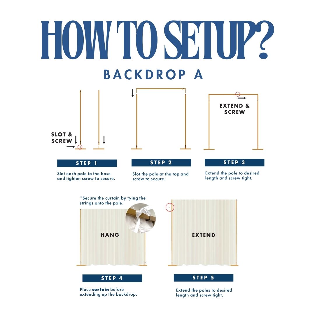 Curtain Double Layer Tutu Backdrop Set A [4 Days Rental]